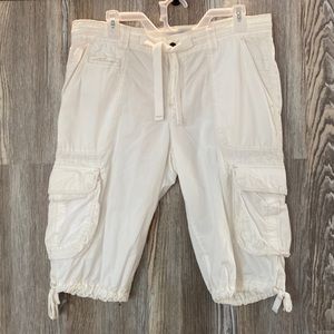 Ralph Lauren White baggy pedal pushers, 12